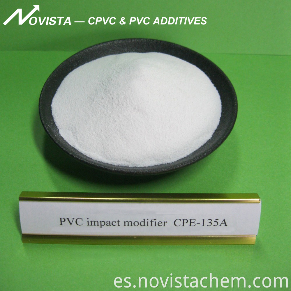 Pvc Impact Modifier Cpe 135a White Powder